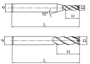 Single 2 3 4 6 8 Flutes Down up Cut Ball Nose Flat Radius Carbide End Mills Milling Cutter for PCB Metal Processing